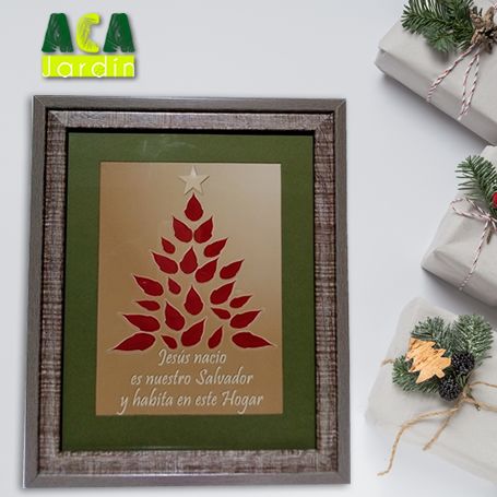 Portaretrato Navideño Arbol nochebuena