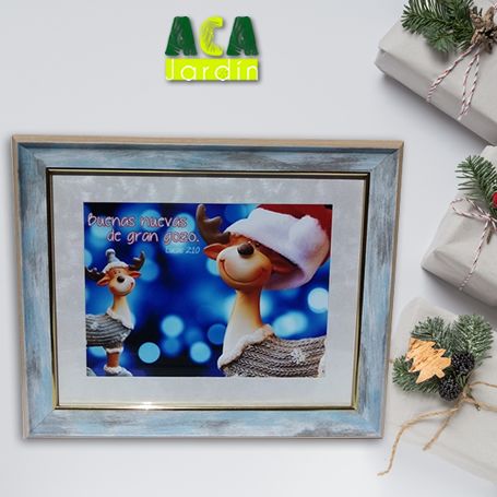Portaretrato Navideño Renos